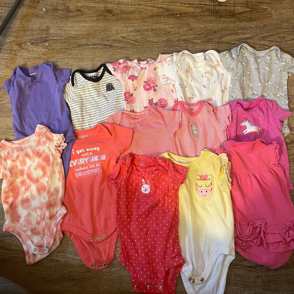 3 month baby girl onesies!
